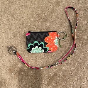 Vera Bradley Coin Purse with lanyard